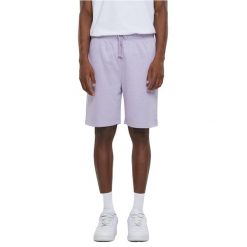 Lekkie Szorty Męskie Z Frotte. Czerwone szorty męskie Urban Classics, bez kołnierzyka. Za 85.99 zł.