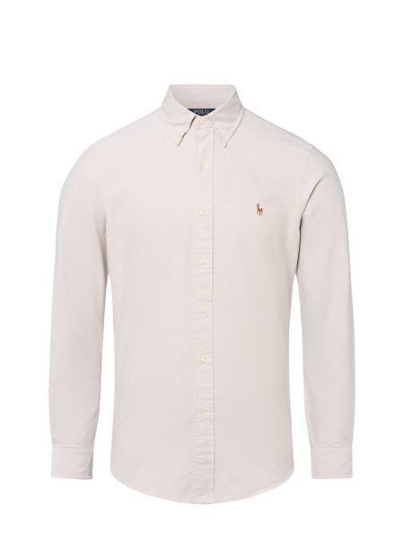 Polo Ralph Lauren Męska koszula casual Mężczyźni Regular Fit Bawełna beżowy jednolity, S. Brązowe koszule męskie Polo Ralph Lauren, m, bez wzorów, z bawełny, bez kołnierzyka, bez ramiączek. Za 619.95 zł.