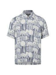 Marc O'Polo koszula lniana Mężczyźni Regular Fit len (100%) niebieski|wielokolorowy, XXL. Niebieskie koszule męskie Marc O´Polo, m, bez wzorów, ze lnu, bez kołnierzyka, bez ramiączek. Za 429.95 zł.