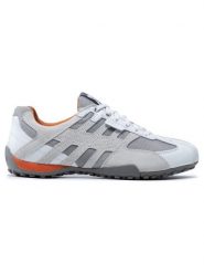 Geox Półbuty U Snake K U4207K 08514 C1405 Szary. Szare półbuty męskie Geox, ze skóry, bez zapięcia. Za 359.99 zł.