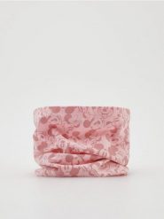 Komin z nadrukiem Disney - brudny róż. Czerwone szaliki dziecięce Reserved, z bawełny, bez ramiączek. W wyprzedaży za 12.99 zł.