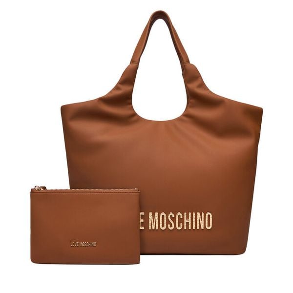 Torebka LOVE MOSCHINO. Brązowe torebki klasyczne damskie Love Moschino, bez wzorów, bez dodatków. Za 879.99 zł.