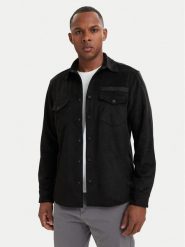 HUGO Koszula Ekel 50566311 Czarny Oversize. Czarne koszule męskie Hugo, m, bez wzorów, z syntetyku, bez kołnierzyka, bez ramiączek. Za 799.99 zł.