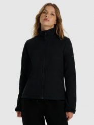 Kurtka softshell wiatroodporna membrana 5000 damska 4F 4FWAW25TSOFF394. Czarne kurtki softshell damskie 4f, m, bez wzorów, z elastanu, bez kaptura. Za 279.99 zł.