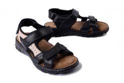 ARTIKER RELAKS 54A0004 czarny, sandały męskie. Czarne sandały męskie Artiker Relaks, bez zapięcia. Za 167.93 zł.