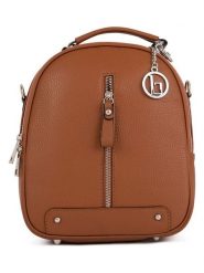 Lia Biassoni Skórzany plecak w kolorze brązowym - 23 x 27 x 10 cm rozmiar: onesize. Brązowe plecaki damskie Lia Biassoni, bez wzorów, z materiału. Za 260.99 zł.