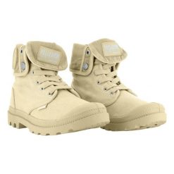 Buty sportowe Sneakersy damskie, Palladium Baggy. Brązowe buty sportowe na co dzień damskie Palladium, bez wzorów, z materiału, trekkingowe. Za 401.20 zł.