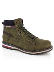Kimberfeel Botki "Paul" w kolorze khaki rozmiar: 46. Brązowe buty zimowe męskie Kimberfeel, bez zapięcia. Za 242.70 zł.