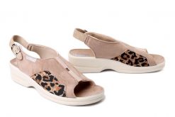 ADANEX 29650 ASK84VNN beżowy, sandały damskie. Brązowe sandały damskie Adanex, bez wzorów, z gumy, bez obcasa. Za 127.42 zł.