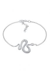 Elli Damska bransolteka symbol węża Trend w srebrze próby 925 Sterling Silver Bransoletki 1 ct Damski. Szare bransoletki damskie Elli, srebrne. Za 173.39 zł.