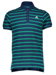 Adidas Koszulka polo w kolorze granatowym rozmiar: M. Niebieskie koszulki polo męskie Adidas, m, bez wzorów, bez ramiączek. Za 104.99 zł.