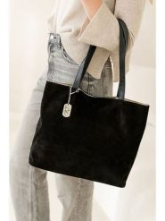 Anna Morellini Skórzana torebka "Fiorisa" w kolorze czarnym - 34 x 30 x 14 cm rozmiar: onesize. Czarne torebki klasyczne damskie Anna Morellini, bez wzorów, z materiału, bez dodatków. Za 260.99 zł.