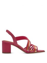 Marco Tozzi Sandały w kolorze różowym ze wzorem na obcasie rozmiar: 38. Różowe sandały damskie Marco Tozzi, bez wzorów, bez obcasa, na koturnie. Za 101.94 zł.