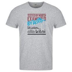 Męski bawełniany t-shirt Kilpi TYPON-M. Szare t-shirty męskie Kilpi, m, bez wzorów, z bawełny, bez kołnierzyka. Za 60.57 zł.