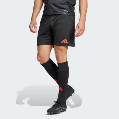 Szorty Benfica 24/25 Away. Czarne szorty męskie Adidas, z materiału, bez kołnierzyka. W wyprzedaży za 159.20 zł.