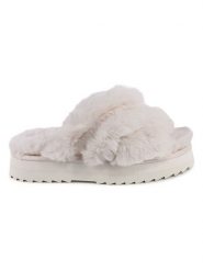 Tommy Hilfiger Shoes Klapki w kolorze kremowym rozmiar: 39/40. Brązowe klapki damskie Tommy Hilfiger Shoes, bez wzorów, bez obcasa. Za 208.99 zł.