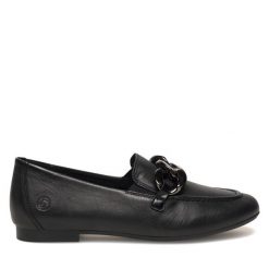 Lordsy Remonte. Czarne mokasyny damskie Remonte. Za 379.99 zł.