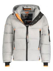 Geographical Norway Kurtka zimowa "Calix" w kolorze szarym rozmiar: S. Szare kurtki męskie Geographical Norway, na zimę, s, bez wzorów, bez kaptura. Za 308.18 zł.