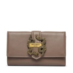 Portfel Just Cavalli. Brązowe portfele damskie Just Cavalli, bez wzorów. Za 339.99 zł.