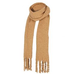 Szalik damski - Moda - Camel - Jeden rozmiar. Brązowe szaliki i kominy damskie HEAT KEEPER, na zimę, bez wzorów, z poliesteru. Za 164.54 zł.