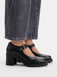 G-Star Raw Czółenka CEO-WI34-TRUST-01 Czarny. Czarne czółenka damskie G-Star, bez wzorów, ze skóry, bez obcasa. Za 299.99 zł.