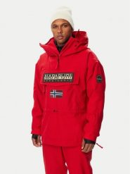 Napapijri Kurtka anorak Skidoo Next NP0A8B3G Czerwony ciemny Loose Fit. Czerwone kurtki męskie Napapijri, l, bez wzorów, z syntetyku, bez kaptura. Za 1,759.00 zł.