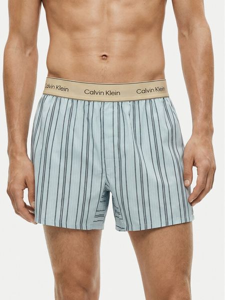 Calvin Klein Underwear Bokserki LV00NM2945 Błękitny. Niebieskie bokserki męskie Calvin Klein Underwear, bez wzorów, z bawełny. Za 159.99 zł.