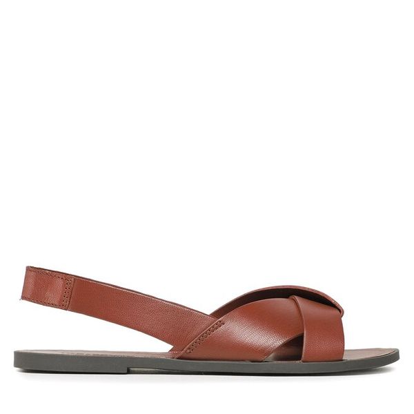 Sandały Vagabond Shoemakers. Brązowe sandały damskie Vagabond Shoemakers, bez wzorów, bez obcasa, na płaskiej podeszwie. Za 279.99 zł.