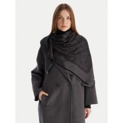 Szal Calvin Klein. Czarne szaliki i kominy damskie CALVIN KLEIN, bez wzorów. Za 259.99 zł.