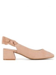 Clara Barson Sandały LH2002-2 Beżowy. Brązowe sandały damskie Clara Barson, bez wzorów, z materiału, bez obcasa, na słupku. Za 79.99 zł.