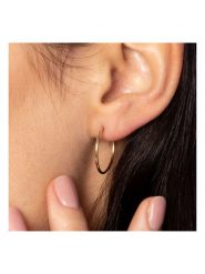 DIAMANTA Złote kolczyki-kreole "Sublimes créoles" rozmiar: onesize. Żółte kolczyki damskie DIAMANTA, złote. Za 317.62 zł.