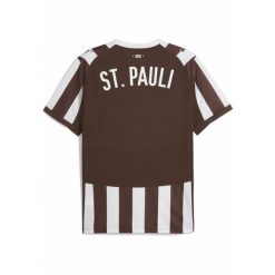Męska koszulka domowa FC St. Pauli 25/26 PUMA Espresso Brown White. Białe t-shirty sportowe męskie Puma, m, bez ramiączek, do piłki nożnej. Za 403.00 zł.