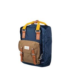 Plecak na laptopa Doughnut Macaroon Glossy Blocking - navy/khaki. Niebieskie plecaki damskie Doughnut, bez wzorów. Za 314.99 zł.