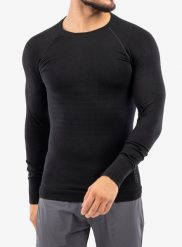 Bluza termoaktywna męska Ortovox 230 Competition Long Sleeve. Czarne bluzy bez kaptura męskie ORTOVOX, l, z materiału. Za 494.99 zł.