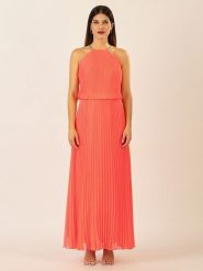 APART Sukienka w kolorze koralowym rozmiar: 46. Czerwone sukienki damskie Apart, bez wzorów, bez kołnierzyka, bez ramiączek, maxi. Za 260.99 zł.