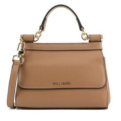 Torebka Eva Minge. Brązowe torebki klasyczne damskie Eva Minge, bez wzorów, bez dodatków. Za 329.99 zł.