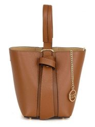 Mia Tomazzi Skórzana torebka w kolorze jasnobrązowym - 15 x 21 x 15 cm rozmiar: onesize. Brązowe torebki klasyczne damskie Mia Tomazzi, bez wzorów, z materiału, bez dodatków. Za 282.99 zł.