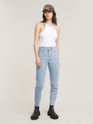 G-Star Dżinsy - Mom fit - w kolorze błękitnym rozmiar: W29/L30. Niebieskie jeansy damskie G-Star, z podwyższonym stanem. Za 250.59 zł.