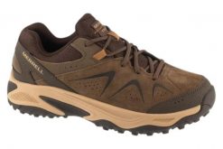 Buty trekkingowe męskie, Yokota 3. Brązowe buty trekkingowe męskie MERRELL, z materiału, przed kostkę, bez zapięcia, trekkingowe. Za 399.99 zł.