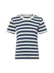 Marie Lund Koszulka Kobiety Bawełna niebieski|biały, XXL. Białe t-shirty damskie Marie Lund, uniwersalny, bez wzorów, z bawełny, bez kołnierzyka. Za 129.95 zł.