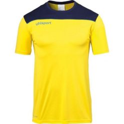 Koszulka Uhlsport Offense 23 Poly. Niebieskie t-shirty sportowe męskie UHLSPORT, bez ramiączek, na fitness i siłownię. Za 115.00 zł.