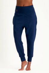 Spodnie damskie Urban Goddess Bhumi. Niebieskie spodnie sportowe damskie URBAN GODDESS, s, z bawełny, na fitness i siłownię. Za 343.50 zł.