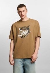 Koszulka sportowa męska Prosto Damage Target z krótkim rękawem. Brązowe t-shirty sportowe męskie Prosto., m, z bawełny, bez ramiączek. Za 124.99 zł.