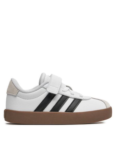 Adidas Sneakersy Vl Court 3.0 El C ID9155 Biały. Białe buty sportowe chłopięce Adidas, bez wzorów, ze skóry, bez zapięcia. Za 159.99 zł.