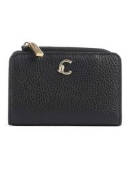 COCCINELLE Skórzany portfel w kolorze czarnym - 13 x 9 cm rozmiar: onesize. Czarne portfele damskie Coccinelle, bez wzorów, z materiału. Za 383.80 zł.