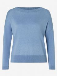 More & More Sweter w kolorze błękitnym rozmiar: 34. Niebieskie swetry klasyczne damskie MORE & MORE, bez kołnierzyka. Za 60.99 zł.
