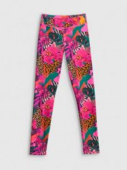 4F Legginsy do pływania damskie - multikolor S. Brązowe legginsy damskie 4f, s, bez wzorów, z materiału. Za 129.99 zł.