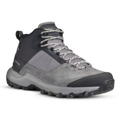 Buty turystyczne męskie Quechua MH500 Mid wodoodporne. Szare buty trekkingowe męskie QUECHUA, z kauczuku, bez zapięcia, outdoorowe. Za 329.99 zł.