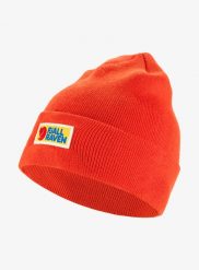 Czapka zimowa Fjallraven Vardag Classic Beanie - flame orange. Brązowe czapki męskie Fjällräven, na zimę, bez wzorów, z dzianiny, klasyczne. Za 109.99 zł.