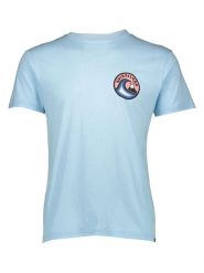 Quiksilver Koszulka "Feelin The Vibe" w kolorze błękitnym rozmiar: S. Niebieskie bluzki damskie Quiksilver, s, bez wzorów, bez kołnierzyka, bez ramiączek. Za 81.95 zł.